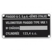 Plaque des mines noire - V5A