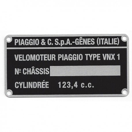 Plaque des mines noire - V5A Plaque des mines noire - V5A