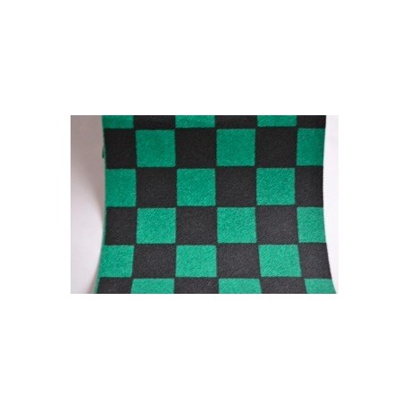 Grip de skate damiers vert & noir - dimensions: 80 x 22 cm