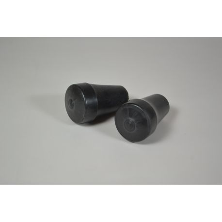 Embout / tampon de béquille centrale caoutchouc noir (la paire) - Vespa PK, PX 80-200