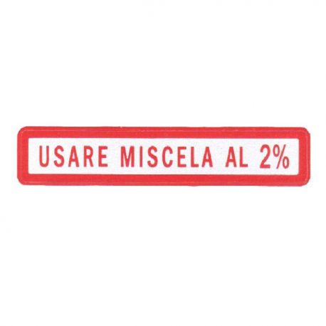 Sticker "Miscela 2%" - Vespa tous modèles