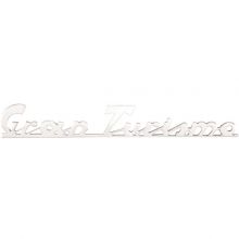 Monogramme / insigne de tablier “Gran Turismo“, 4 inserts - Vespa GranTurismo