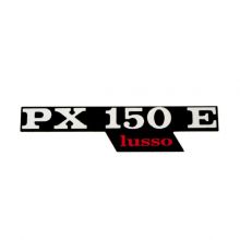Monogramme / Insigne d'aile “PX 125 E lusso“, plastic, 2 inserts - Vespa PX150E Lusso