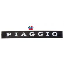 Monogramme / Insigne de descente de klaxon “PIAGGIO“, plastic à clipser, 10 cm - Vespa PX Arcobaleno 125-150-200