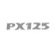 Monogramme / Insigne d'aile “PX 125“, adhésif 12,5 cm - Vespa PX 125 
