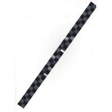 Bande sticker, damiers noir & gris métal (1x1 cm) pour carrosserie - longueur 32 cm