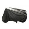 Housse de protection scooter équipé de pare-brise et top-case noir (188x101x14cm)